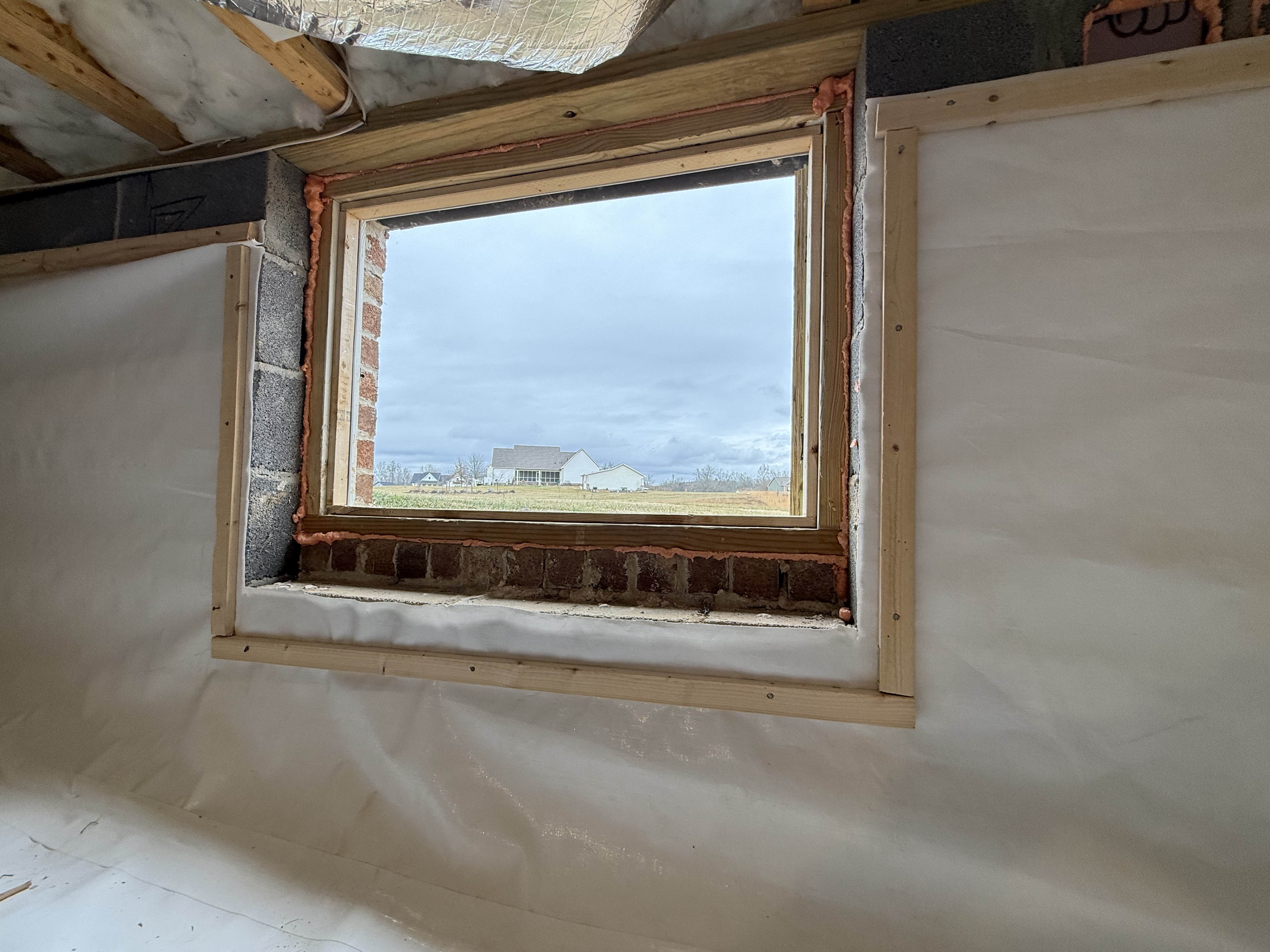 Dehumidifier installation inside encapsulated crawlspace, Chattanooga Tennessee moisture control